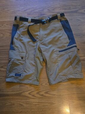 Men's Decathlon Tan  Hiking Cargo Shorts
